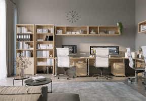 Biblioteca OFFICE LINE 11, stejar sonoma, PAL, 79x35x221 cm