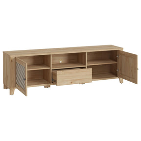Comoda TV PARILLA, stejar, PAL laminat, 188x42x57 cm