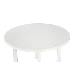 Masa POLI 2, alb, PAL/lemn de fag, 100x100x76 cm