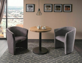 Masa PURO II stejar solid/negru, 60x76