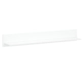 Polita perete alba LINGO, alb, PAL laminat, 150x21x20 cm