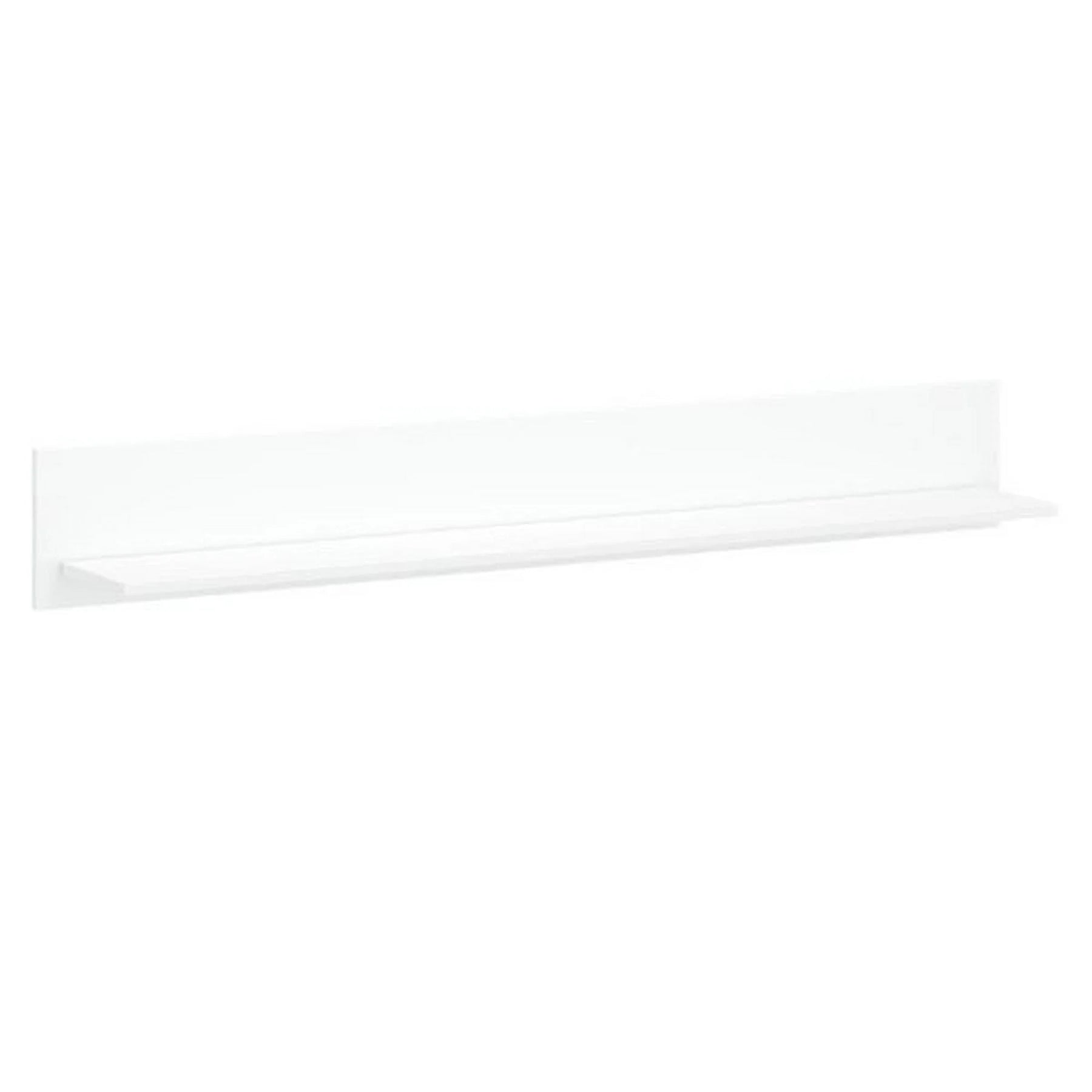 Polita perete alba LINGO, alb, PAL laminat, 150x21x20 cm
