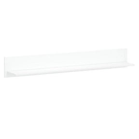 Polita perete alba LINGO, alb, PAL laminat, 150x21x20 cm