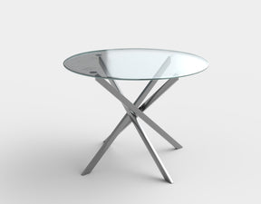 Masa living rotunda din sticla Raymond, Ø100XH73 CM