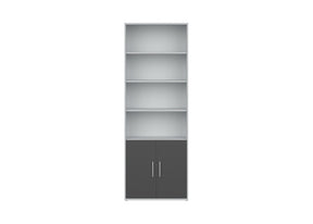 Biblioteca KABI 9, gri/cenusiu, PAL, 79x35x221 cm