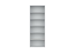Biblioteca KABI 7, cenusiu, PAL, 79x35x221 cm