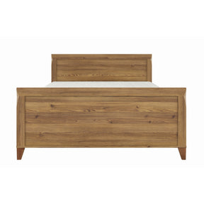 Cadru Pat lemn vintage Bergen fara somiera, 160x200 cm