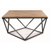 Masuta cafea SILVER A, stejar artisan/negru mat, 80x80x45 cm