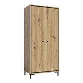 Dulap PARII PA01, stejar artisan, PAL laminat, 89x54x196 cm