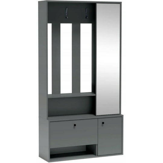 Set hol SPOT, verde, PAL laminat/metal, 100x33x191 cm