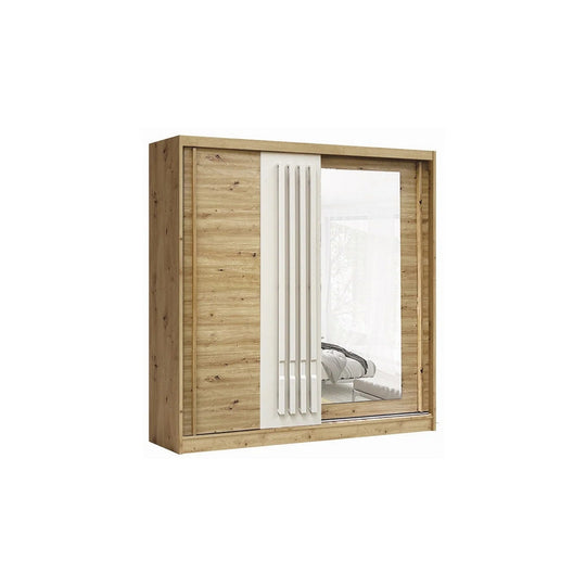 Dulap AVANTGARDE AV6-20, stejar artisan/casmir, PAL, cu 2 usi, 200x59x215 cm