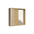 Dulap AVANTGARDE AV3-20, stejar artisan/casmir, PAL, cu 2 usi, 200x59x215 cm