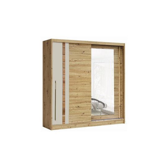 Dulap AVANTGARDE AV3-20, stejar artisan/casmir, PAL, cu 2 usi, 200x59x215 cm