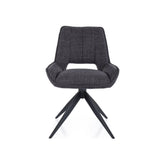 Scaun rotativ TELLO, gri inchis/negru, stofa clasica - Bjorn 16/metal, 54x46x84 cm