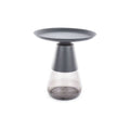Masuta cafea TIFFANY A BLACK, negru, metal/sticla, 50x52 cm