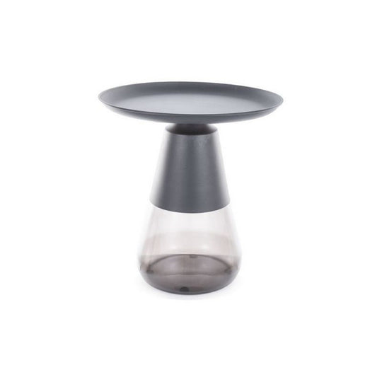 Masuta cafea TIFFANY A BLACK, negru, metal/sticla, 50x52 cm