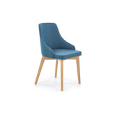 Scaun cu stofa albastru denim tapitat Toledo, 55X51X82 CM