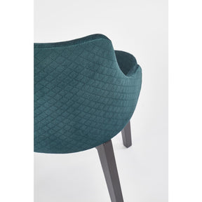 Scaun tapitat TOLEDO 3, verde, 57x56x86 cm