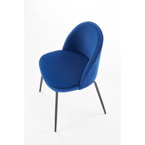 Scaun albastru modern K314, 49X50X80 CM - ACAJU 