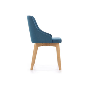 Scaun cu stofa albastru denim tapitat Toledo, 55X51X82 CM