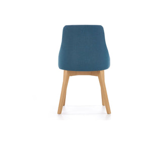 Scaun cu stofa albastru denim tapitat Toledo, 55X51X82 CM