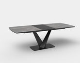 Masa extensibila gri inchis/negru Vinston 180-230 / 95/76 cm