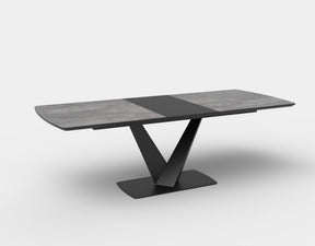 Masa extensibila gri inchis/negru Vinston 180-230 / 95/76 cm