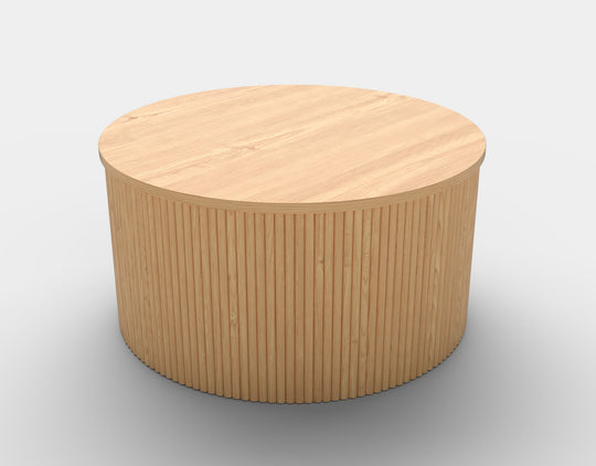 Masuta cafea rotunda din lemn Woody, 80x41 cm