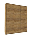 Dulap cu trei uşi, stejar lefkas închis, MONTANA S3D