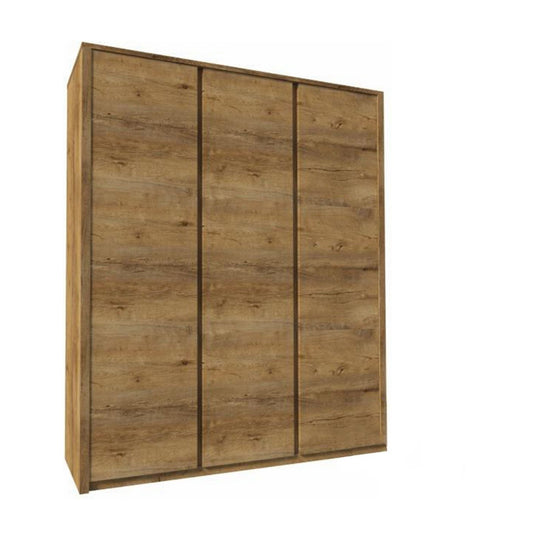 Dulap cu trei uşi, stejar lefkas închis, MONTANA S3D