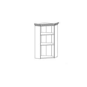 Vitrina suspendata IDENTO B, alba, PAL, 58x58x107.5 cm