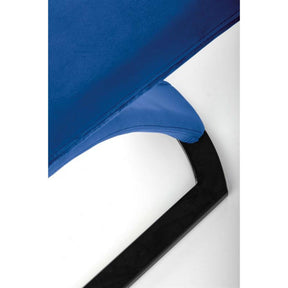 Scaun tapitat K442, albastru, stofa catifelata, 46x61x102 cm