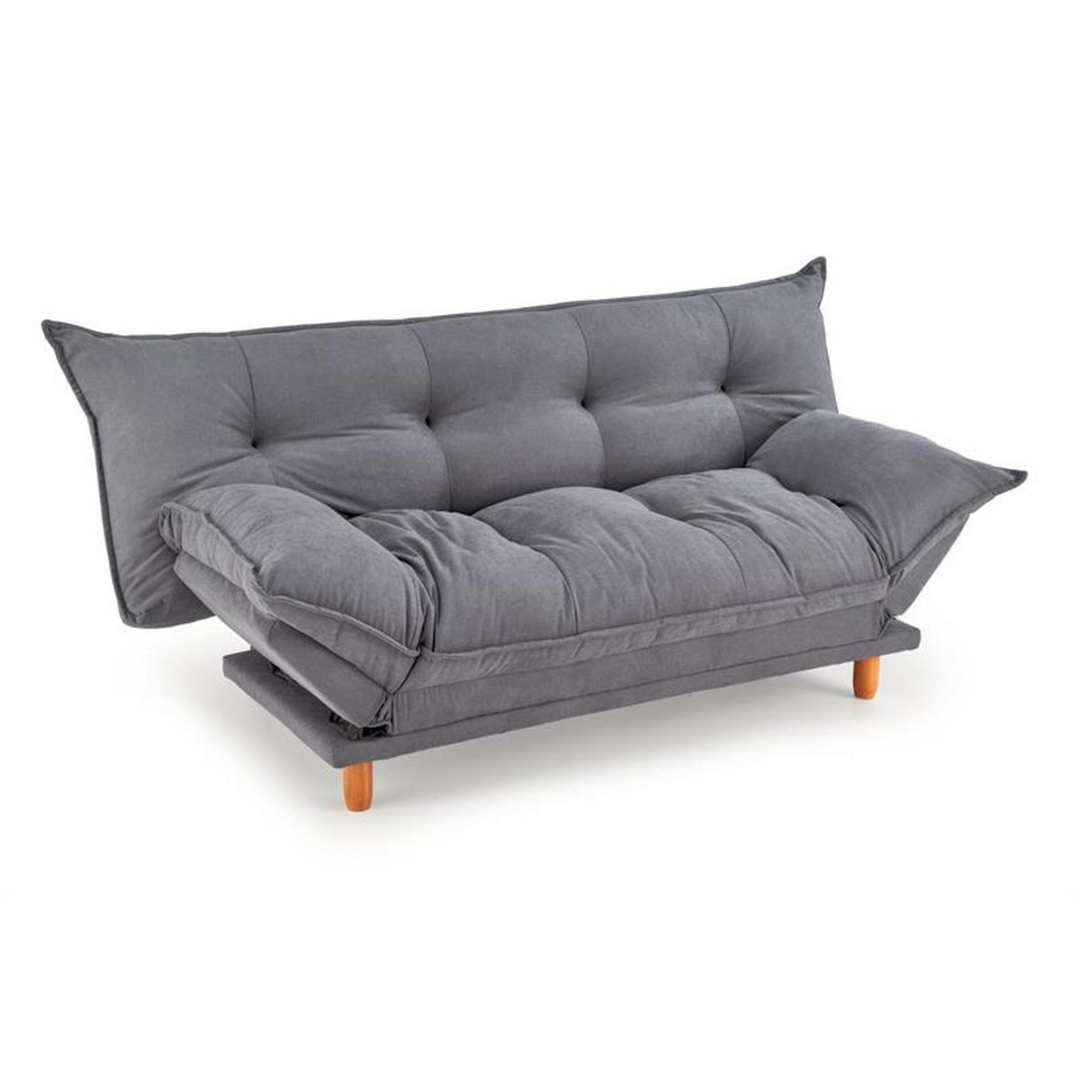 Canapea extensibila PILLOW, gri, stofa - Diljia 14, 190x100/120x85 cm
