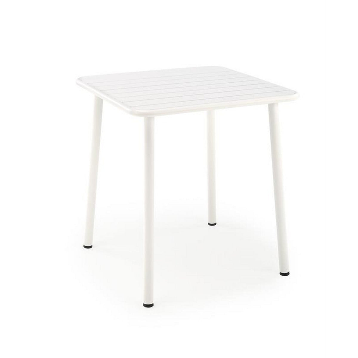 Masa gradina BOSCO, alb, metal, 70x70x76 cm