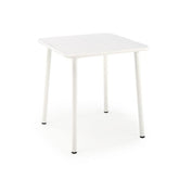 Masa gradina BOSCO, alb, metal, 70x70x76 cm