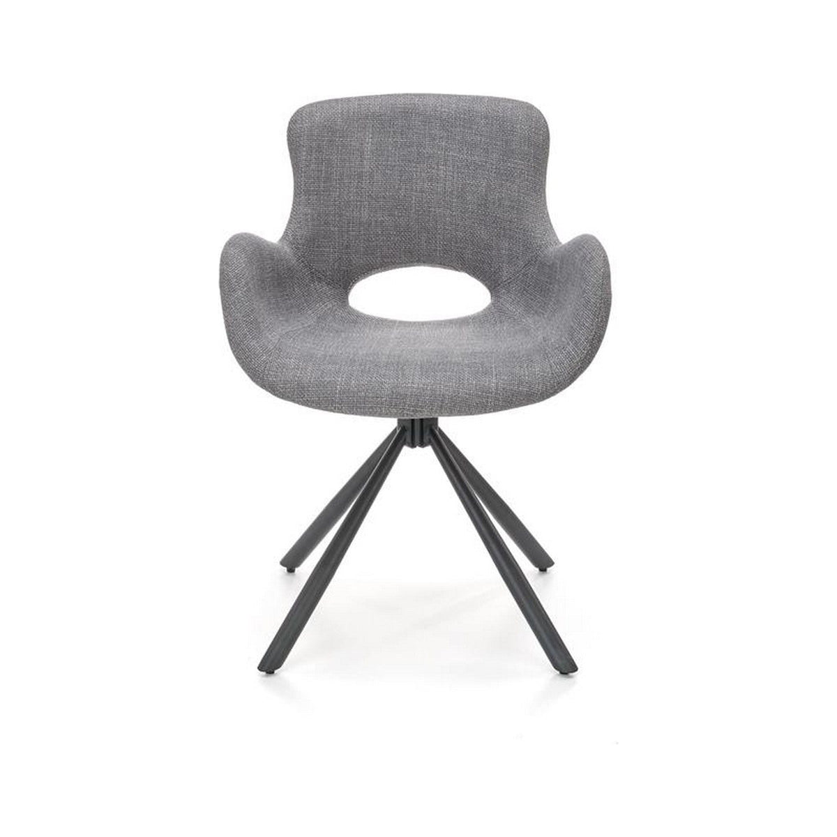 Scaun K475, gri/negru, stofa clasica/metal, 59x58x81 cm