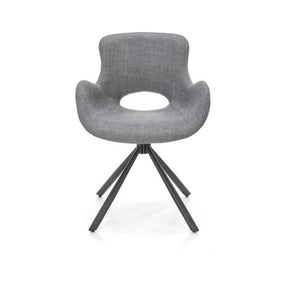 Scaun K475, gri/negru, stofa clasica/metal, 59x58x81 cm