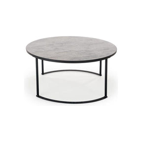 Masuta de cafea MACAO, gri/negru, 80x36 cm