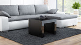 Masuta cafea TESS, negru, PAL laminat, 60x60x50 cm
