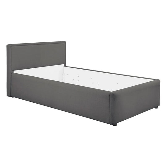 Cadru pat NEDIN 90x200, stofa clasica gri inchis - Maya 21