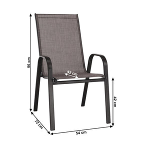 Scaun ALDERA, maro/negru, stofa clasia/metal, 54x72x96 cm