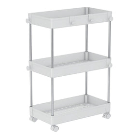 Etajera ALIOL TIP 1, alb, metal/plastic, 40x22x60 cm