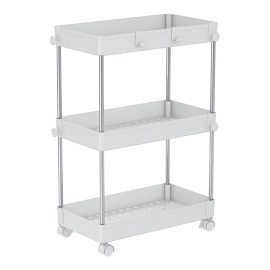 Etajera ALIOL TIP 1, alb, metal/plastic, 40x22x60 cm