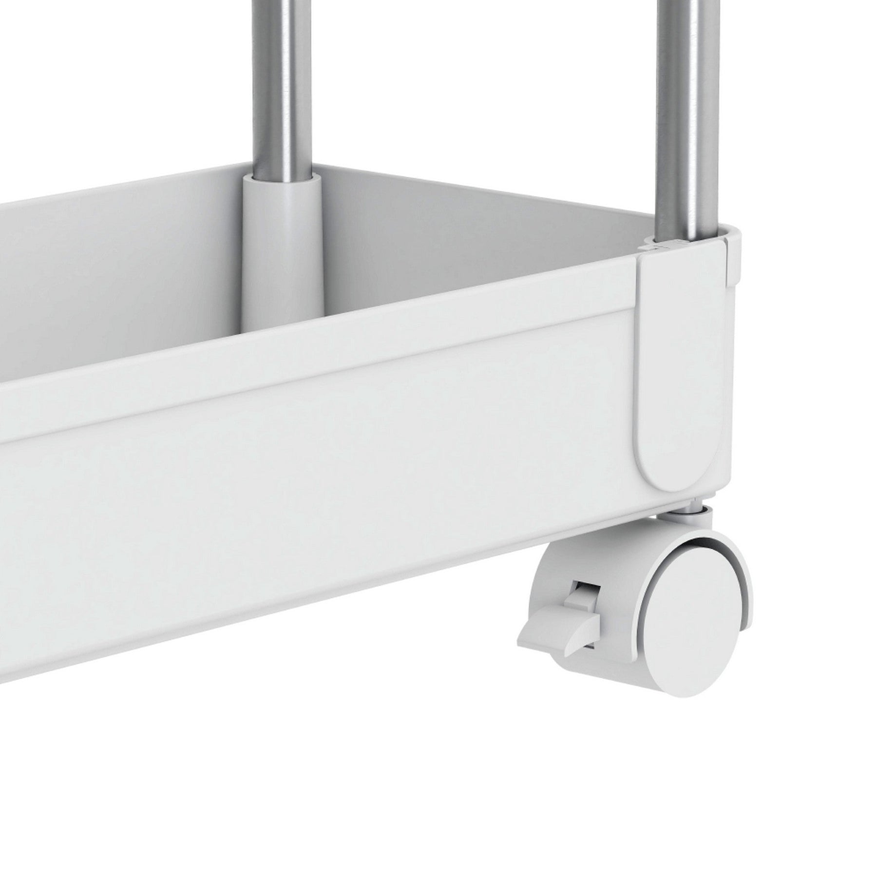Etajera ALIOL TIP 2, alb, metal/plastic, 40x13x85 cm