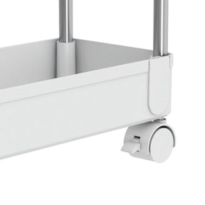 Etajera ALIOL TIP 2, alb, metal/plastic, 40x13x85 cm