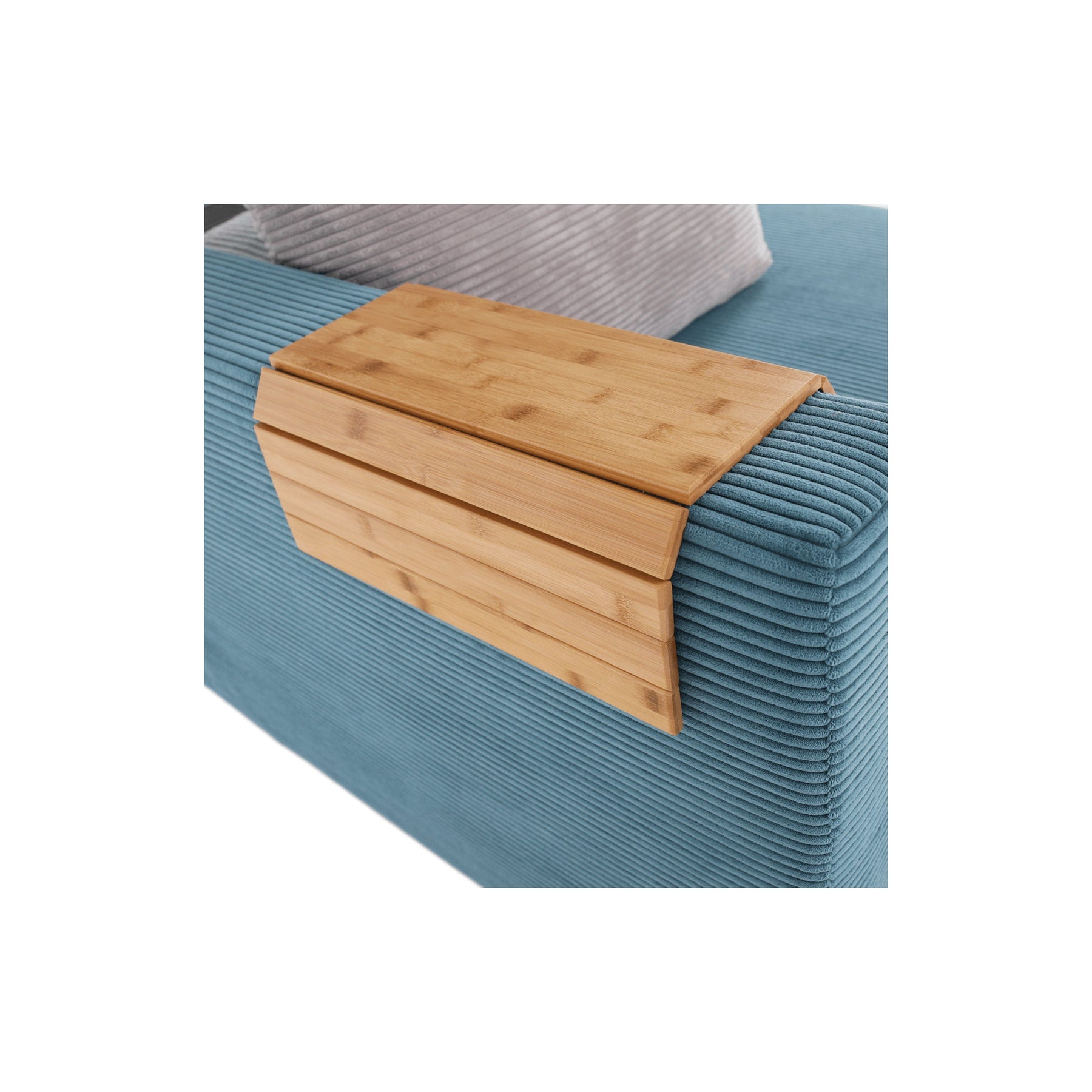 Zonă de depozitare/cotieră flexibilă canapea, bambus, natural, ALTE