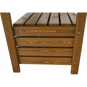 Banca gradina AMULA, lemn, maro, 150x58x88 cm