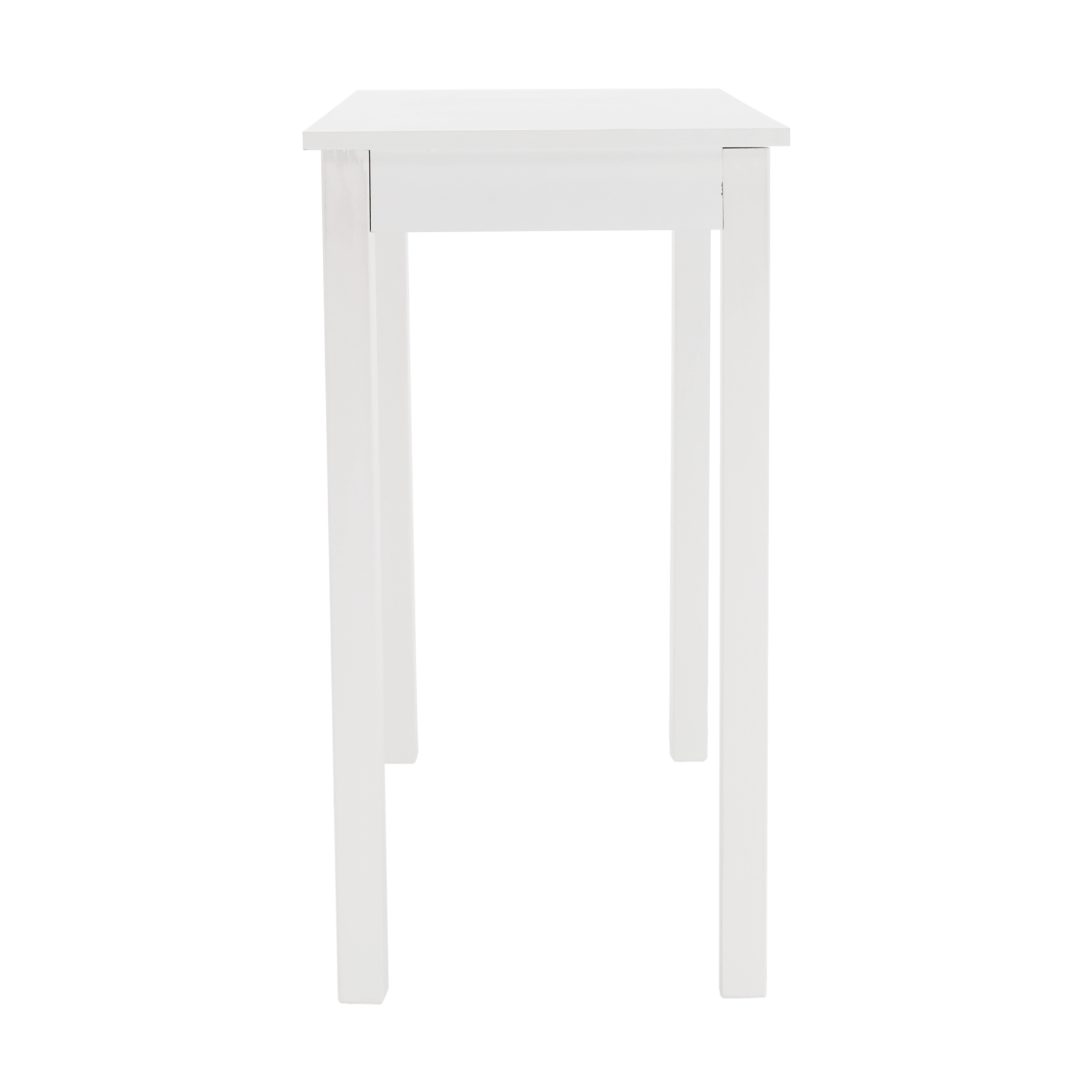 Consola AMYNTAS, alba, 80x40x75 cm
