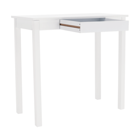 Consola AMYNTAS, alba, 80x40x75 cm