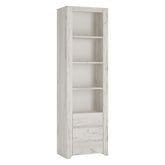 Biblioteca ANGEL TIP 11, PAL melaminat, alb craft, cu 3 sertare, 56x40.2x190.5 cm